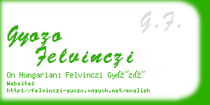 gyozo felvinczi business card